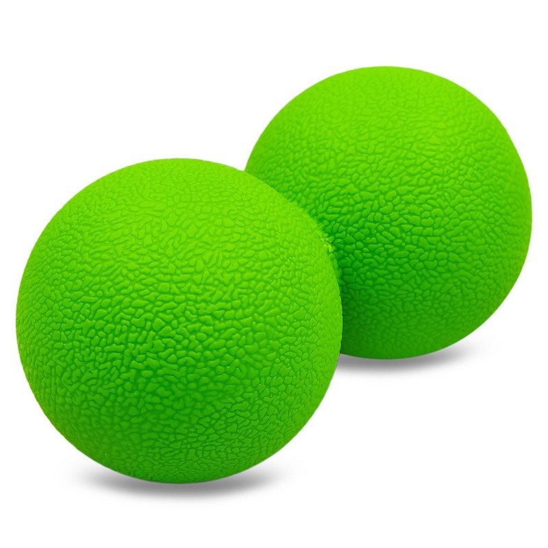 М'яч масажний кінезіологічний подвійний Zelart Massage Duoball 8234 розмір 12,5х6 см Green