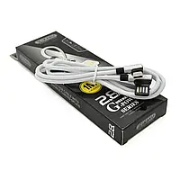 Кабель iKAKU KSC-028 JINDIAN charging data cable for Type-C, Silver, довжина 1 м, 2.4A, BOX