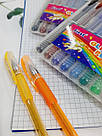 Набір кольорових гелевих ручок з блискітками Glitter pen 12 шт, фото 4