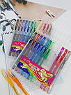 Набір кольорових гелевих ручок з блискітками Glitter pen 12 шт, фото 3