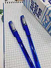 Канцелярська кулькова ручка Ball Point (501) з гумкою синя 24 шт, фото 4