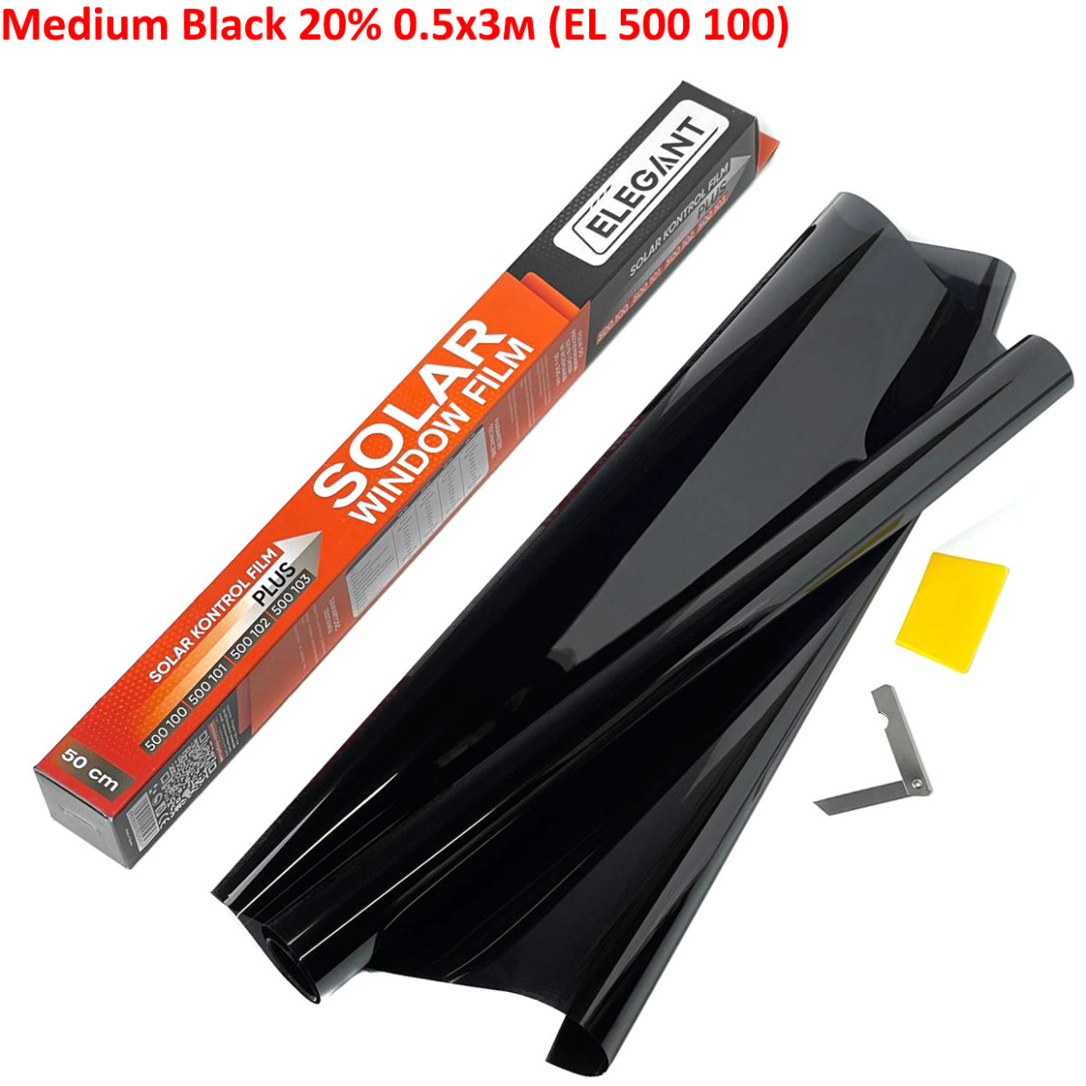 Тонувальна плівка Elegant Black 20% 0.5х3 м (EL 500 100), фото 1