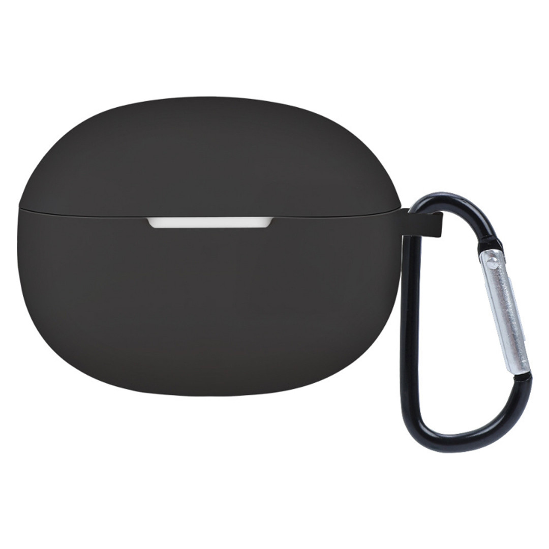 Силіконовий чохол для Xiaomi Buds 3T Pro | чохол + карабін | чорний