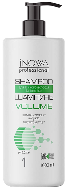 Шампунь для об'єму тонкого волосся, з дозатором JNOWA Professional 1 Volume Shampoo