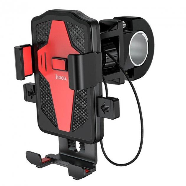 Холдер Hoco CA73 Flying one-touch bicycle and motorcycle holder Black & Red ( Уцінка, м&apos;ята упаковка