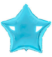 Воздушный шарик "Star" Ø - 22 см., цвет - голубой