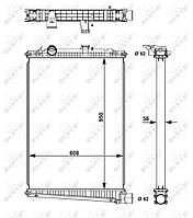 Радіатор DAF 509679 (NRF)