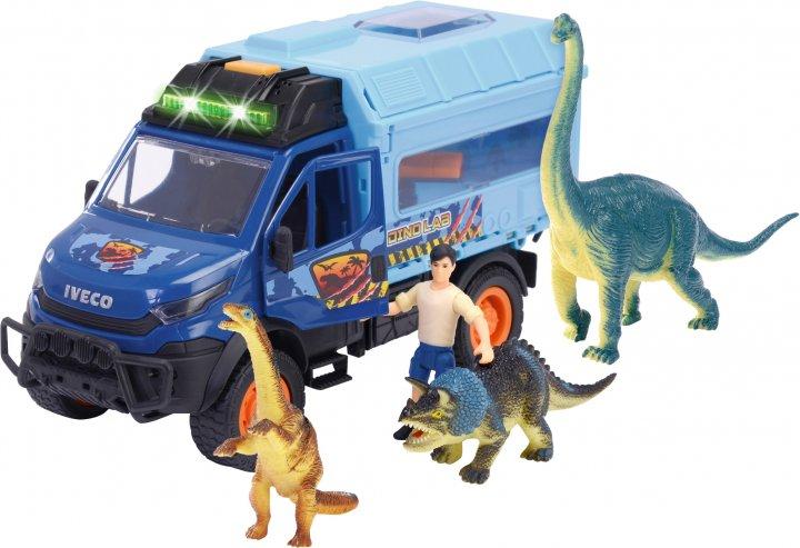 Dickie Toys Дослідження динозаврів з машиною 28 см, 3 динозаврами та фігуркою (3837025)