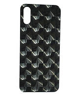 Защитная пленка наклейка на крышку телефона для Realme X7 Pro Cat Eye black