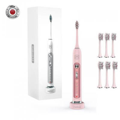 Ультразвукова зубна щітка MEDICA+ ProBrush 9.0 (Ultrasonic) FUCHSIA + насадки FUCHSIA (6 штук)