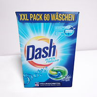 Капсулы для стирки Dash 3 в 1 Alpen Frische для всех типов тканей, 60 шт. Германия