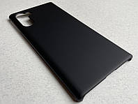 Samsung Galaxy Note 10 защитный чехол (бампер, накладка, кейс) черный, из матового ударопрочного пластика
