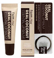 Бальзам для губ з оліями кокосу Farm Stay real coconut essential lip balm