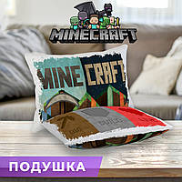 Подушка Minecraft "Главные атрибуты" / Подушка Майнкрафт 45х35