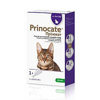 Капли Prinocat от блох, чесоточных клещей, профилактика дирофиляриоза для кошек 4-8 кг, 1 пипетка 0,8 мл