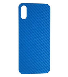 Захисна плівка наліпка на кришку телефону для Oppo A91 Carbon Blue