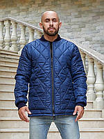 Осіння чоловіча стьобана куртка-бомбер (р.48-50). Арт-1217/29