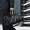 Спортивная сумка сумка із  еко шкіри чорна, фото 8