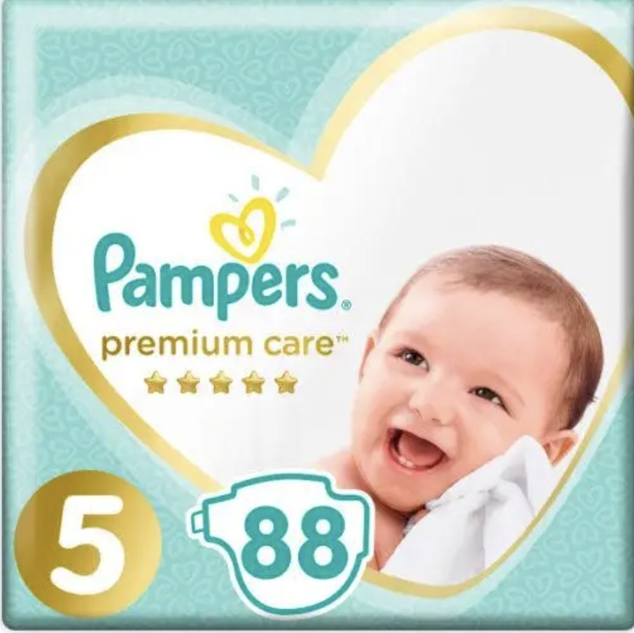 Підгузки Pampers Premium Care Розмір 5 (Junior) ( 88 шт. / 11-16 кг)
