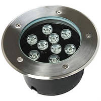 Світильник тротуарний ґрунтовий 9LED 9W 450LM 6500K Lemanso LM989