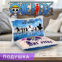 Подушка Ван Пис "Силуэты" / Подушка One Piece 45х35