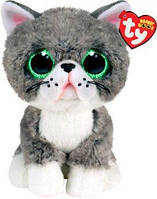 М'яка іграшка TY Beanie Boos Cірий котик FERGUS