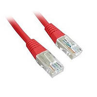 Патч-корд Cablexpert PP12-0.5M/R UTP Cat.5e 0.5м красный