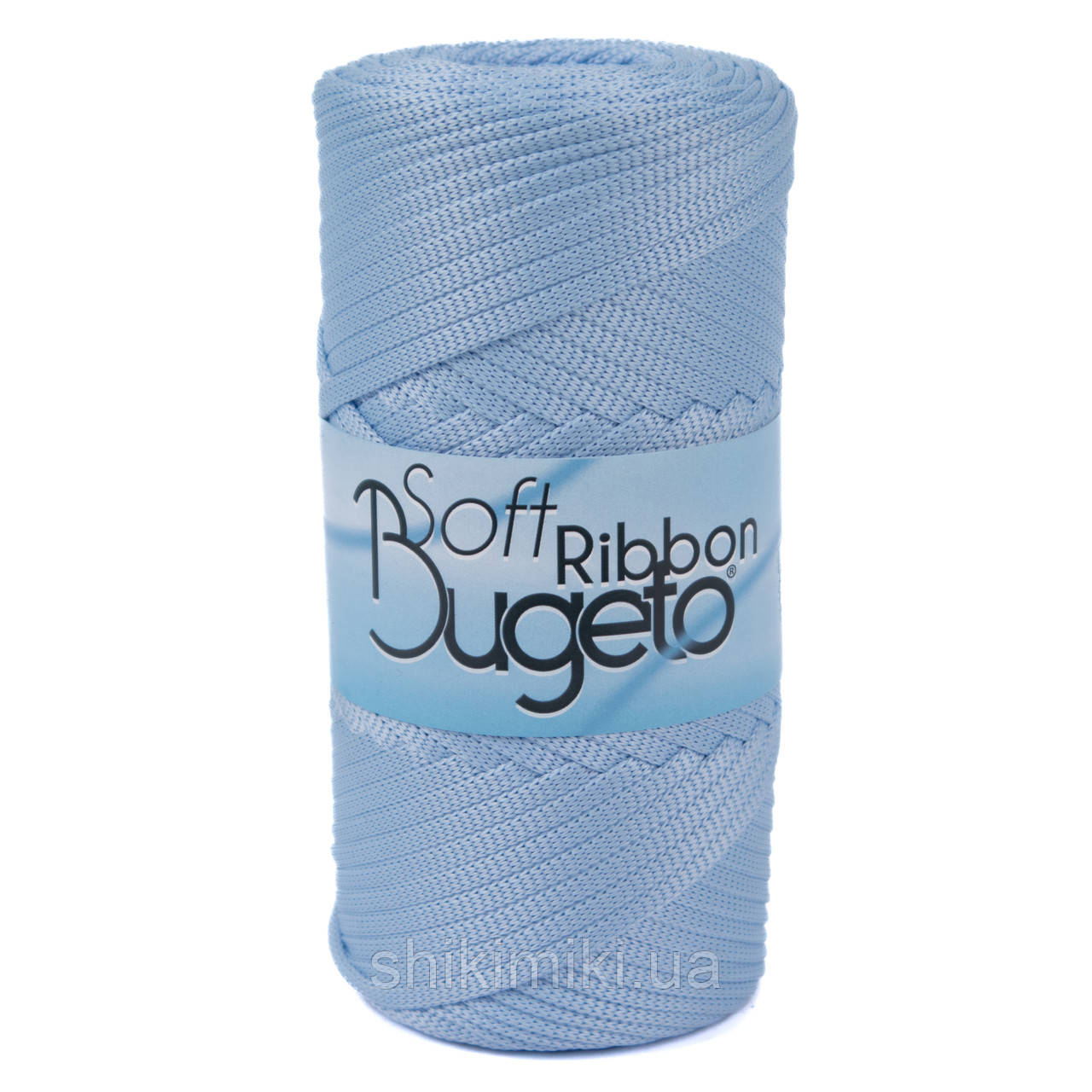 Плоский шнур поліефірний Bugeto Soft Ribbon, колір Небесний