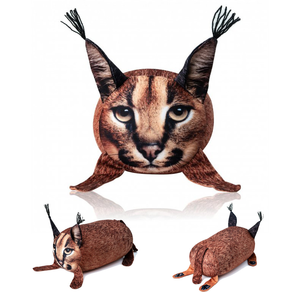 М'яка іграшка антистрес Рись Шльопа 30 см, фото 1