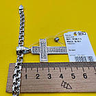 Срібний чорнений чоловічій ланцюжок та срібний хрестик 925 проби, фото 6