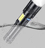 Ліхтарик ручний Mackros P70 LED світлодіодний алюмінієвий 30W акумулятор, фото 3