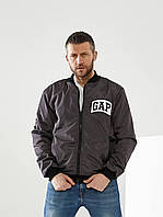 Стильний чоловічий бомбер (чоловіча куртка вітровка) (р.48-54). Арт-1219/29 графіт