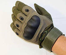 Армійські тактичні перчатки повнопалі, з ударними вставками M, фото 2