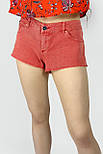 Джинсові шорти з низькою посадкою Pull & Bear 5696/300/679 персикові M, фото 4