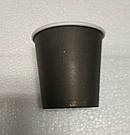 Чорний паперовий стаканчик для кави, 110 мл для кави, еспресо, без малюнка, фото 2