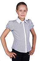 Шкільна блузочка в смужку для дівчинки