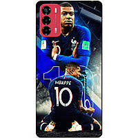 Силиконовый бампер чехол для ZTE Blade V40 Vita с картинкой Mbappe Франция Мбаппе