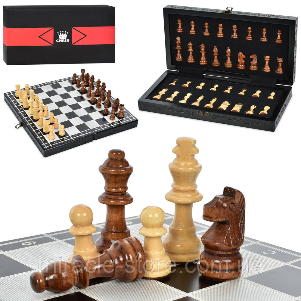 Дерев'яні шахи подарунковий набір 32 x 32 см