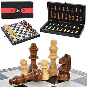 Дерев'яні шахи подарунковий набір 32 x 32 см, фото 2