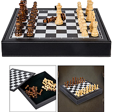 Дерев'яні шахи подарунковий набір 32 x 32 см, фото 2