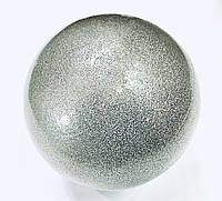 Мяч гимнастический с блестками серебристый 400 гр. 18 см,