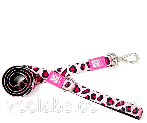 Поводок для собаки Max & Molly Short Leash Leopard Pink, фото 1