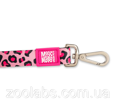 Поводок для собаки Max & Molly Short Leash Leopard Pink, фото 4