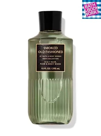 Гель для душу три-в-одному із чоловічої колекції Bath and Body Works Smoked Old Fashioned 3-in-1 Hair, Face & Body Wash 295 мл