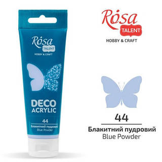 Акрил для декору, Блакитний пудра, матовий, 75 мл, ROSA TALENT, 244--KR144