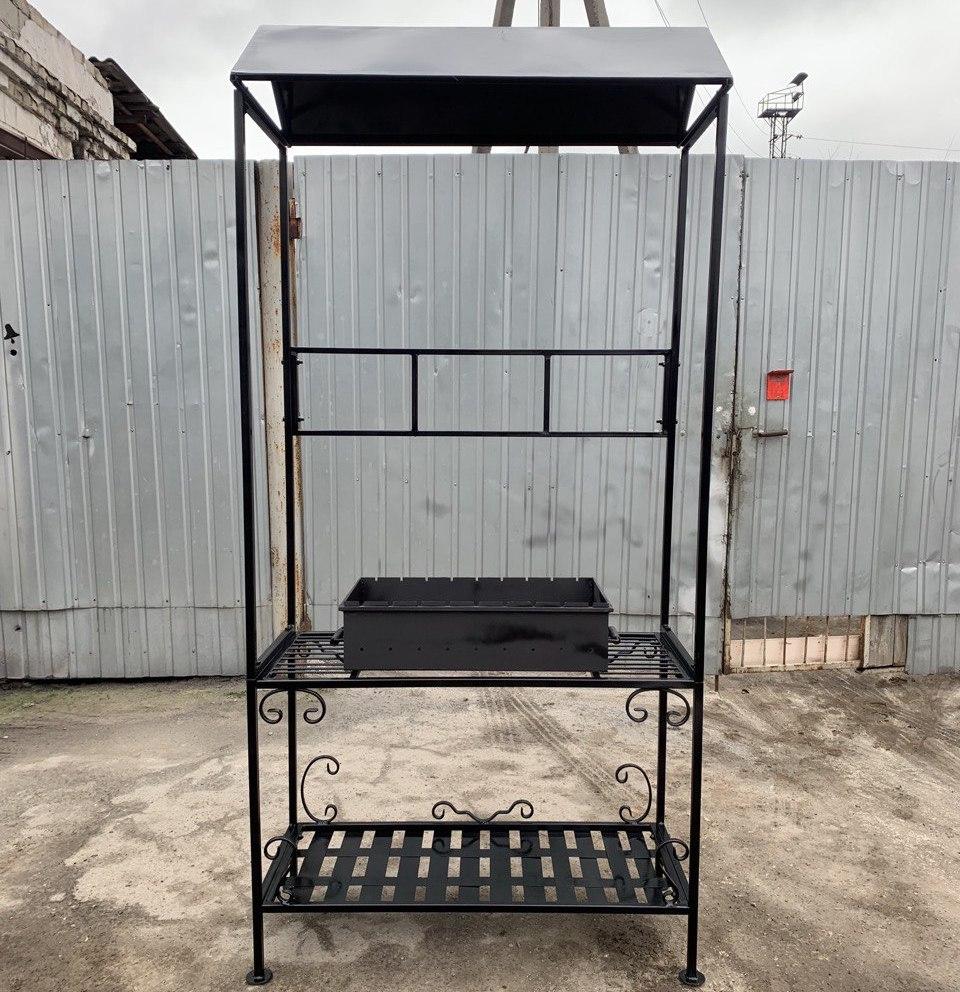 Мангал із дахом Vulkan Extra Light на 9 шампурів, 4 мм, фото 1