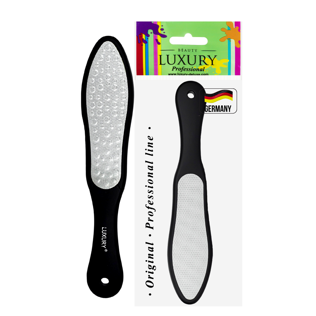 Терка для п'ят Beauty Luxury лазерна двостороння грит 80/120 FL-02, фото 1