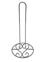 Подставка для рулона бумажного полотенца вертикальная Держатель настольный нержавейка под полотенце H 28 cm