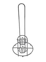 Підставка для рулону паперового рушника вертикальна Тримач настільний нержавійка під рушник H 28 cm
