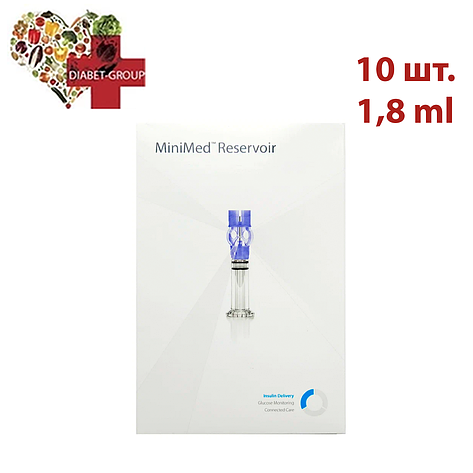 Резервуари для інсулінової помпи Medtronic 1,8 мл MMT-326A, 10 шт., фото 1
